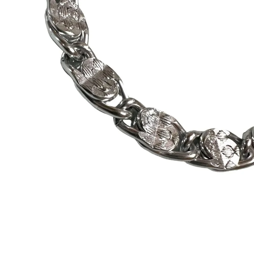 Sarah Coventry Womens Chain Bracelet Silver Tone Stamped